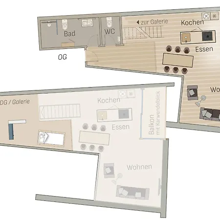 Apartment Adlerhaus, Loft Gerberkreuz -410-